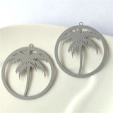 Coconut Tree DIY Copper Earrings Filigree Jewelry