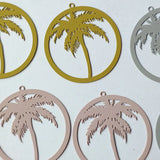 Coconut Tree DIY Copper Earrings Filigree Jewelry