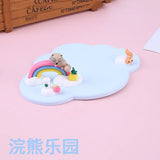 Custom 3D Cartoon Doll Coffee Drip Cup Cover PVC Teacup Silicone