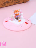 Custom 3D Cartoon Doll Coffee Drip Cup Cover PVC Teacup Silicone