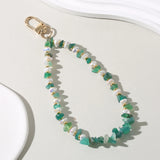 Colorful Gravel Keychain Bracelet Phone Chain Anti-Lost Key Holder