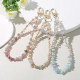 Colorful Gravel Keychain Bracelet Phone Chain Anti-Lost Key Holder