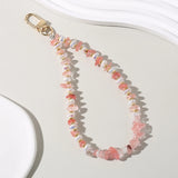 Colorful Gravel Keychain Bracelet Phone Chain Anti-Lost Key Holder