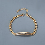 Soulmate Letter Chain Bracelet for Couples Silver Jewelry