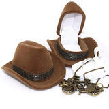 Cowboy Hat Shape Rings Box Jewellery Display Case