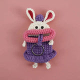 Crochet Doll Keychains Funny Sausage Mouth Keychains For Christmas Keyrings