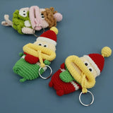 Crochet Doll Keychains Funny Sausage Mouth Keychains For Christmas Keyrings