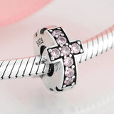 S925 Silver Petal Spacer Bracelet Necklace Set