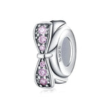 S925 Silver Petal Spacer Bracelet Necklace Set