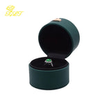Round Jewelry Box for Crown Ring Pendant Necklace