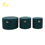 Round Jewelry Box for Crown Ring Pendant Necklace