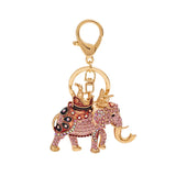 Elephant Rhinestone Keychain Car Key Ring Bag Charm Pendant Jewelry
