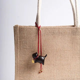 Creative Cat Wooden Bag Pendant Ornament Anime Jewelry