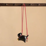 Creative Cat Wooden Bag Pendant Ornament Anime Jewelry