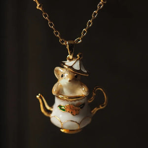Chipmunks Medieval Noble Tea Set Jewelry Set Party Accessories