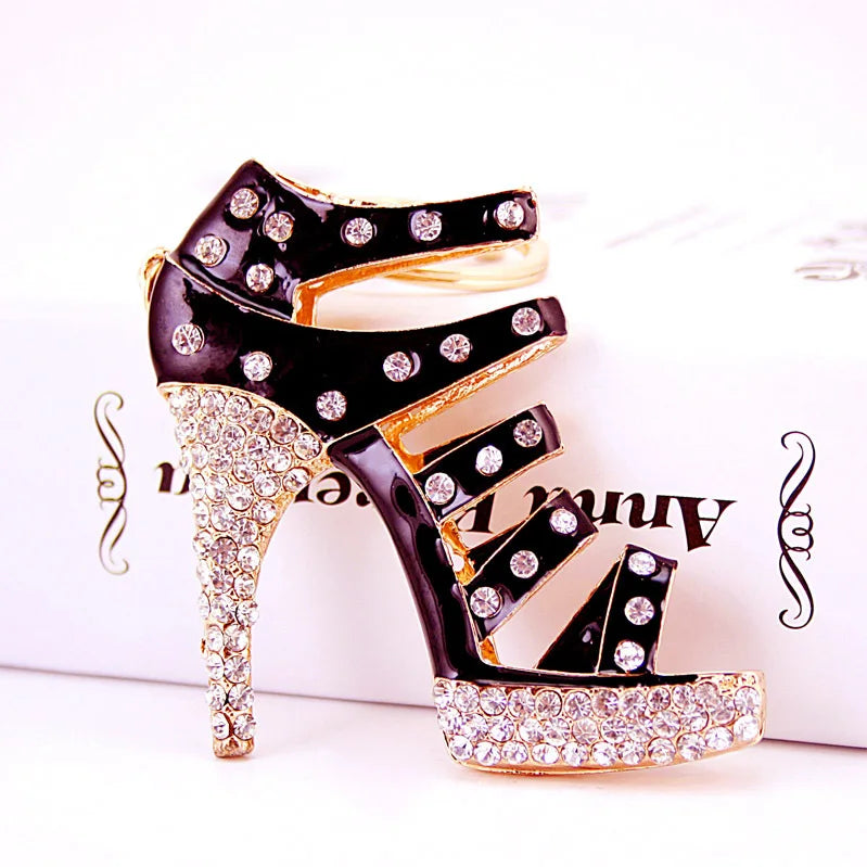 Pink Ladies Oversized High-Heeled Shoes Keychain Handbags Accessories