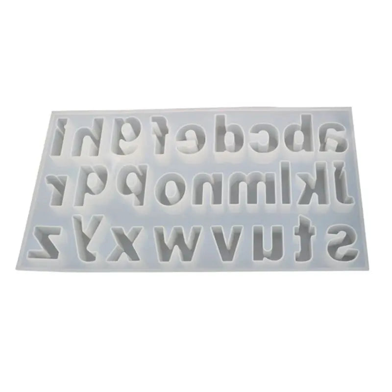 DIY Crystal Epoxy Mold Lowercase Letter Molds for Jewelry Making