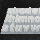 DIY Crystal Epoxy Mold Lowercase Letter Jewelry Making Mould