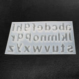 DIY Crystal Epoxy Mold Lowercase Letter Jewelry Making Mould