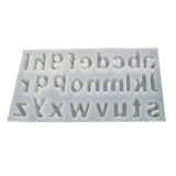 DIY Crystal Epoxy Mold Lowercase Letter Jewelry Making Mould
