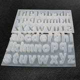 DIY Crystal Epoxy Mold Lowercase Letter Jewelry Making Mould