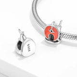 Salmon Beads S925 Silver Bracelet DIY Accessories Pendant