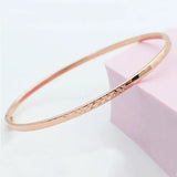 Purple Thin Bracelet for Women 14K Rose Plated Sparkling Jewelry