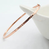 Purple Thin Bracelet 14K Rose Plated Delicate Sparkling Party Wedding Jewelry