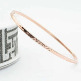 Purple Thin Bracelet for Women 14K Rose Plated Sparkling Jewelry