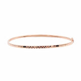 Purple Thin Bracelet for Women Plated 14K Rose - Delicate Wedding Jewelry