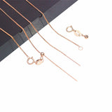 Purple Plated 14K Rose Knit Chain Charm Necklace