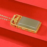 Ancient Craft Hetian Jade Necklace Pendant Chinese Style Jewelry