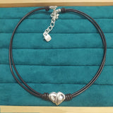 European & American 925 Silver Heart Necklace