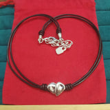 European & American 925 Silver Heart Necklace