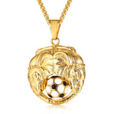 Creative Football Pendant Necklace for Men