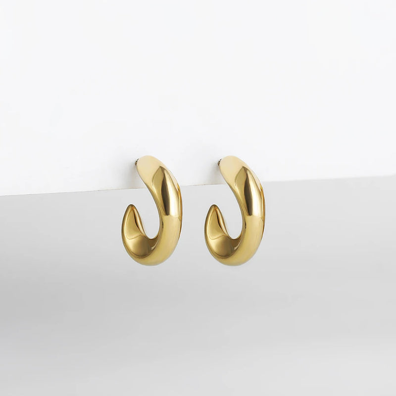 Stainless Steel Punk Cuff Earrings
