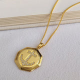 925 Silver Necklace Zircon Charms Drop Pendant Jewelry for Women