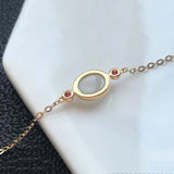 Silver Inlaid Chalcedony Bracelet Charm