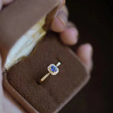 Silver Gemstone Rings for Women - Adjustable Light Party Jewelry