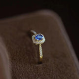 Silver Gemstone Rings for Women - Adjustable Light Party Jewelry