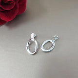 Irregular 925 Silver 14k Pin Stud Earrings Holiday Jewelry Gift