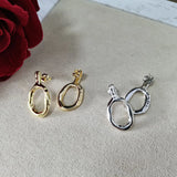 Irregular 925 Silver 14k Pin Stud Earrings Holiday Jewelry Gift