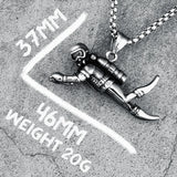 Hip Hop Stainless Steel Diver Necklace for Men