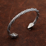 Double Snake Head Bracelet Stainless Steel Bangle