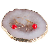 Earring Bracelet Jewelry Display Stand Holder Case Agate Storage Tray