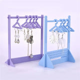Earring Display Stand Coat Hanger Style Jewelry Storage