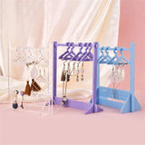 Earring Display Stand Coat Hanger Style Jewelry Storage
