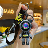 Epoxy Lightning Bear Keychain Female Car Doll Key Chain