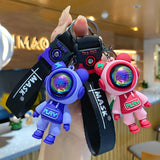 Epoxy Lightning Bear Keychain Female Car Doll Key Chain