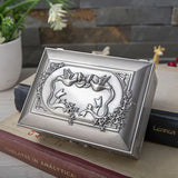 European Retro Bow Jewelry Storage Box Metal Square peace pigeon box